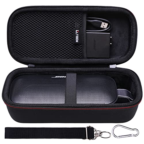 LTGEM Hard Case Compatible with Bose SoundLink Flex 2nd Gen/SoundLink Flex Bluetooth Portable Speaker,Black (Case Only) | Hard Carrying Travel Case for Bose SoundLink Flex 2nd Gen Bluetooth Portable Speaker - color: Black