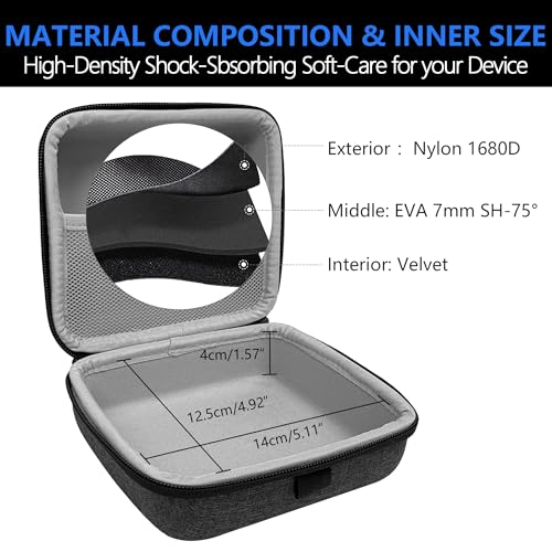 Musiin Audio Interface Case Compatible with Sonicake QME-20,Audient iD4 MK2 | NI komplete Audio1/2,features soft lining, mesh pocket for cables, comfy handle ideal for studio, rehearsal, and travel.