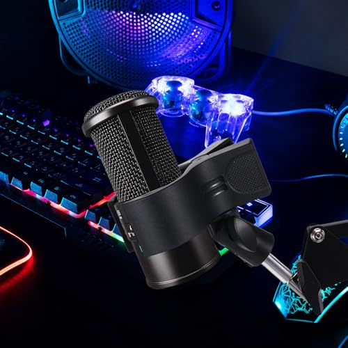 Large microphone clip for mic stand, 180° Adjustable Microphones Holder