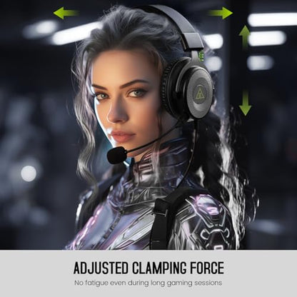 EKSA E900 Gaming Headset with Mic Stereo Headphones for Xbox,PC,PS5 | Detachable Noise Canceling Mic, 3D Surround Sound, Wired Headphone for Gaming, Computer, Laptop, PS4, 3.5MM Jack - color: Black-Sliver