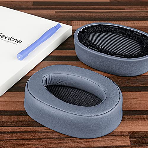 Geekria Replacement Ear Pads for Sony MDR-100ABN, WH-H900N Headphones Ear Cushions, Repair Parts (Moonlight Blue) - color: Moonlight Blue