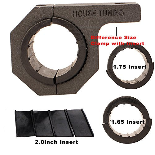House Tuning 1.625 inche Horizontal Bar Clamps,Mounting Bracket Tube Clamp Roof Roll Cage Holder for Work HID LED Light Bar (2pcs-1.65" Clamp) - size: 1.625"