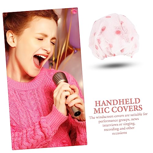 SUPVOX 100pairs Mic Covers Disposable Microphone Windscreen Cover Handheld Microphone Accessories for Music