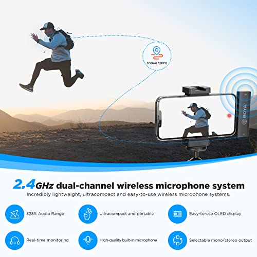 BOYA BY-XM6 S3 Wireless Lavalier Microphone for iPhone iPad, Plug Play Lapel Lav Mic for Video Recording YouTube Facebook Live Stream Podcast Interview Vlog - size: Lightning(RXD+TX)