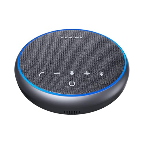 FreeChat Conference Speakerphone, 3 AI Mics 360 Voice Pickup | Smart Noise Cancelling, Portable Speaker for Video Calls, Home Office & Small Team Meetings - color: FreeChat 101(3 Mics)