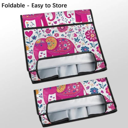 Stand Mixer Cover Compatible with KitchenAid Mixer 6/7/8 Quart with Pockets for Kitchen Aid Accessories and Attachments, Water-Resistant Quilted Polyester - color: Elephant