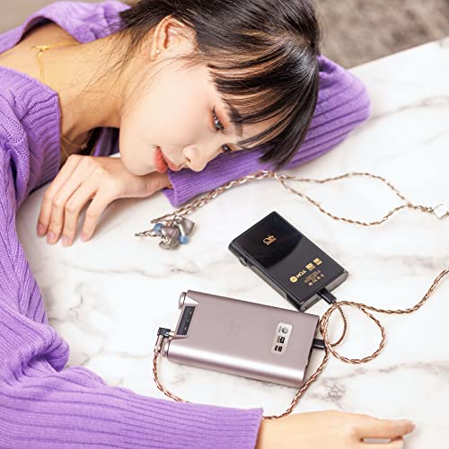 SHANLING H7 Desktop DAC/Headphone Amplifier,Balanced Portable HiFi Music Player,AK4191EQ+AK4499EX DAC,768kHz/32bit DSD512,MQA Full Decoder,3.5/4.4/6.35mm,Optical/USB/Coaxial/Bluetooth 5.0 (Black) - color: Black