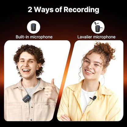 Saramonic Blink 500 T4 4-Channel Wireless Lavalier Microphone System, 4 Transmitters 1 Receiver, 328ft Range, 24-bit/48kHz, Noise Reduction Lapel Mic for iPhone Android Camera DSLR Podcast Interview
