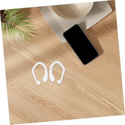 OSALADI 1Pair Silicone Ear Hooks for Earbuds Slip Design for Running Gym Jogging Cycling Secure Fit Compatible with Various Models