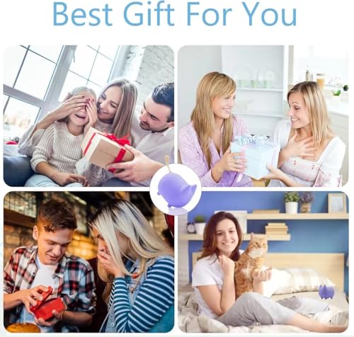 gingo Cute Cat Bluetooth Speaker (Purple*2) | Cat-shaped silicone tail, 40H playtime, TWS pairing, hands-free mic, BT5.3, 70g light, perfect home/office/outdoor/gift - color: Purple*2