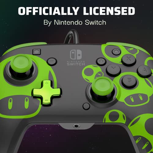 PDP Rematch Wired Gaming Controller: 1-Up Mushroom, Nintendo Switch 2, Lite - color: 1-UP