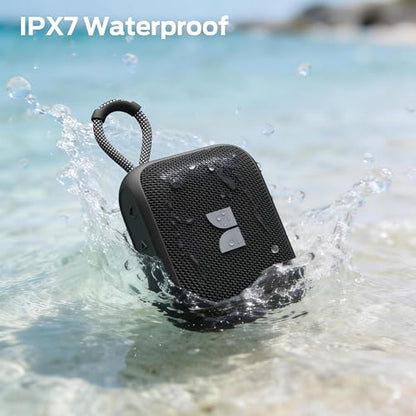 Monster S520 Portable Speaker, IPX7 Waterproof Speakers Bluetooth Wireless, Bluetooth 6.0 Small Speaker, 12 Hours Battery Life, TWS Pair for Outdoors/Beach/Home/Travel, Black