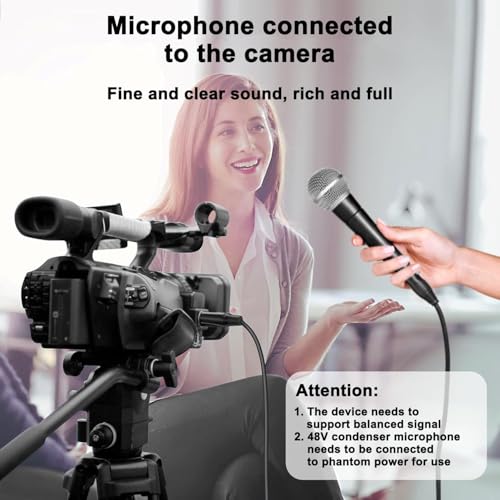 3.5mm to XLR Cable 10FT, Unbalanced 1/8 Mini Jack TRS Stereo Male to XLR Female Microphone Audio Cable, 24K-Gold-Plated Contacts for The cleanest Sound Experience - size: 10FT, style: 3.5 to XLR Female