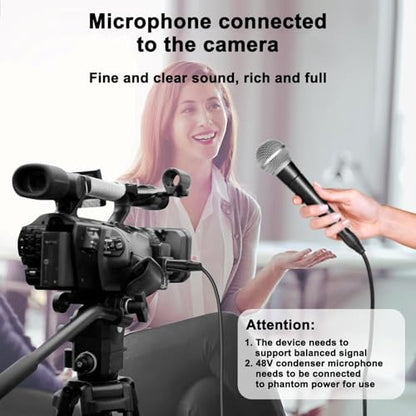 3.5mm to XLR Cable 10FT, Unbalanced 1/8 Mini Jack TRS Stereo Male to XLR Female Microphone Audio Cable, 24K-Gold-Plated Contacts for The cleanest Sound Experience - size: 10FT, style: 3.5 to XLR Female