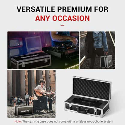 Phenyx Pro Storage Case with Pre-Diced Foam and Alloy Frame PCSE-L | Aluminum Alloy Frame, Protective Gear Storage, Ergonomic Handle, Wireless Mic Systems, Camera Gear - size: Large (53.5*16.5*29cm)