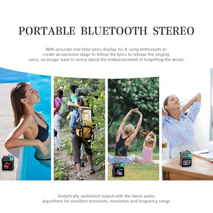 bosta Portable Bluetooth Speaker with Touch Screen, Wireless Stereo Pairing, Wild Mini Rugged Travel Outdoor Speaker, Metal Wild Cool Look, for Travel Home Shower Party Beach Camping Hiking (Gray)