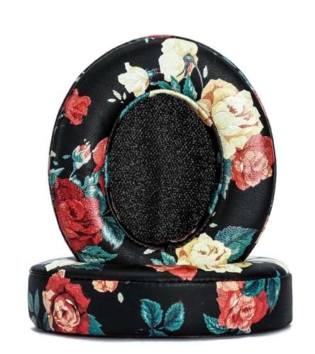 Replacement Ear Pads Compatible with Beats Studio 3 Wireless Black Flower - color: Black Flower