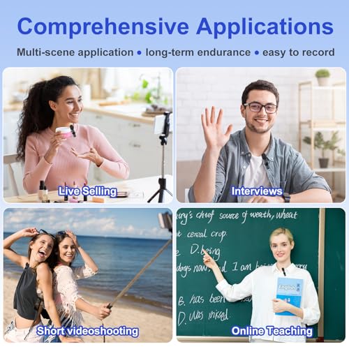 JUDKIOM 2 Pack Wireless Lavalier Microphone for iPhone,Android, USB C, Clip-on Mics, Bluetooth Lapel Mic for Video Recording Interview Vlog YouTube TikTok - style: 2 in 1