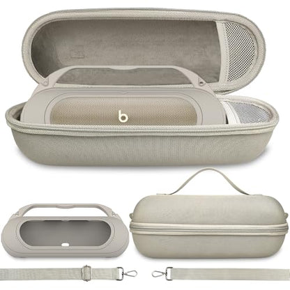 Silicone Cover and Hard Carrying Case for Beats Pill 2024 Bluetooth Speaker | Protective Cover Case for Beats Pill Speaker Accessories, Scratch-Resistant and Drop-Proof Cover (Gray Case) - color: Gray Case