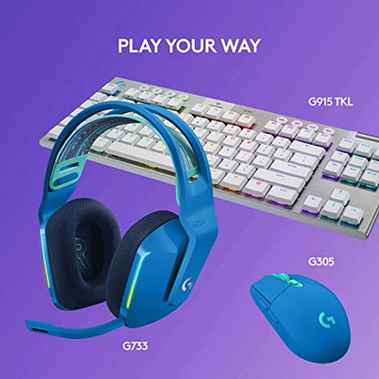 Logitech G733 Lightspeed Wireless Gaming Headset - Blue - color: Blue
