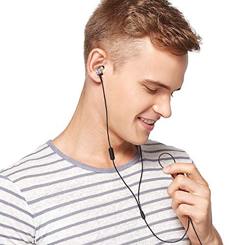 1MORE E1009-SV Piston Fit in-Ear Earphones Fashion Durable Headphones with 4 Color Options, Noise Isolation, Pure Sound, Phone Control with Mic for Smartphones/PC/Tablet, Silver - color: Silver