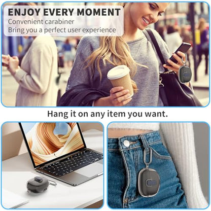 [Secure Lock] TUDIOW for Bose Ultra Open Earbuds Case(2024) | Clear TPU Shockproof Protective Cover for Bose Open Ear Wireless Earbuds Accessories with Cleaning Kit & Keychain(Clear Gray) - color: Clear Grey
