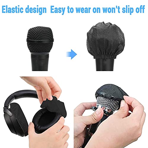 300Pcs Disposable Microphone Cover Mic Covers Mic Windscreen Protective for Handheld Microphone
