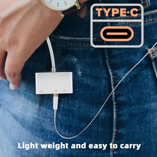 CY Type C USB-C to 3.5mm Audio AUX & Type-A USB2.0 OTG Female with PD Power Charge Adapter Compatible with Laptop Tablet Phone - style: USB+PD+Audio