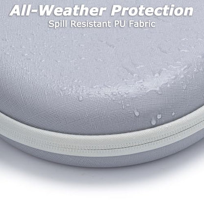 Ginsco Universal Headphone Case Compatible with JBL Tune 510BT 720BT, Sony WH-CH 720N/WH-CH520, with Bose/JBL/Soundcore Life Q20i Q30/BERIBES/TOZO/KVIDIO etc. Waterproof Carrying Case (Gray White) - color: Gray White