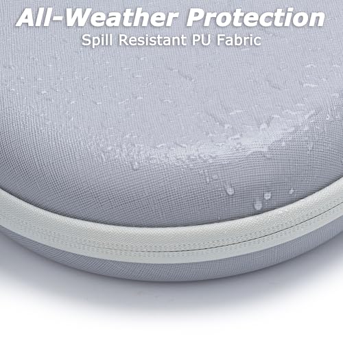 Ginsco Universal Headphone Case Compatible with JBL Tune 510BT 720BT, Sony WH-CH 720N/WH-CH520, with Bose/JBL/Soundcore Life Q20i Q30/BERIBES/TOZO/KVIDIO etc. Waterproof Carrying Case (Gray White) - color: Gray White