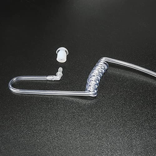 Replacement Clear Acoustic Coil Tube for Retevis Walkie Talkie Earpiece Two Way Radio Headset, Pack of 3