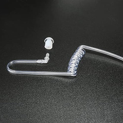 Replacement Clear Acoustic Coil Tube for Retevis Walkie Talkie Earpiece Two Way Radio Headset, Pack of 3