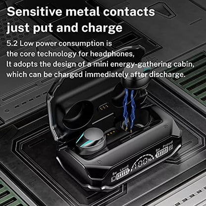 M41 Bluetooth 5.3 True Wireless Earbuds, Environment Noise Cancelling Earbuds, IPX7 Waterproof (Silver) - color: Silver