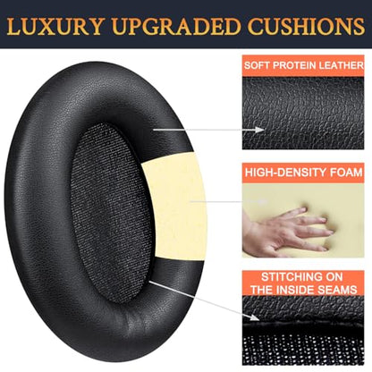 SOULWIT Earpads for Sony WH-1000XM3 - Black | for WH1000XM3(XM3) Headphones - color: Black
