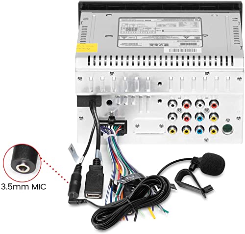 FingerLakes 3.5mm Microphone Assembly Mic for Car Vehicle Head Unit Bluetooth Enabled Stereo Radio GPS DVD