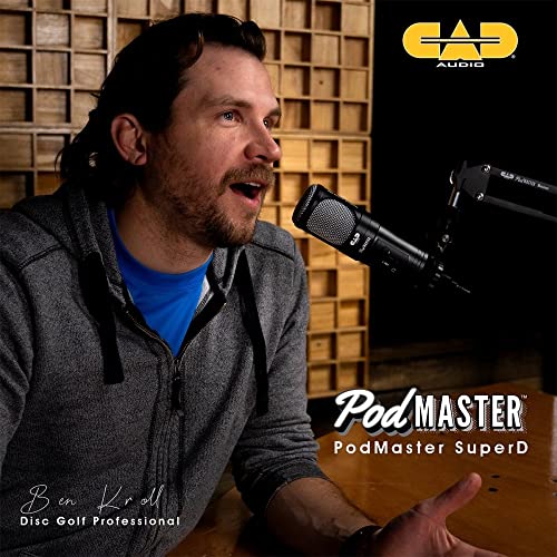 CAD Audio PM1200 Dynamic Broadcast Microphone with Boom Stand - style: Modern
