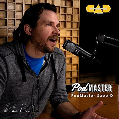 CAD Audio PM1200 Dynamic Broadcast Microphone with Boom Stand - style: Modern