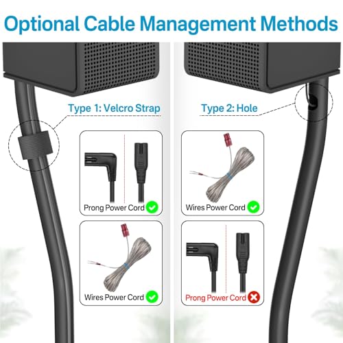 Speaker Stands for Vizio Speaker Stands Pair with Speaker Wall Mount - Floor Speaker Stand for Vizio Surround Sound Speaker Stands Height Adjustable for Vizio M512a-h6 M51ax-J6 Speaker Stand