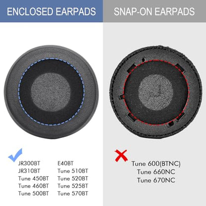 Ear Pads for JBL Tune 450BT / Tune 500BT / Tune 510BT / Tune 520BT - Black