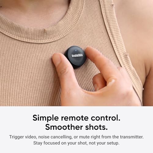 Insta360 Mic Air (1 TX + 1 RX), Noise Cancelling, 300m Range, Wireless Microphone for USB-C iPhone/Android/PC/Mac, Vlog, Streaming - style: Mic Air (1 TX + 1 RX)