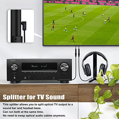 90 Degree Optical Audio Splitter 1 in 2 Out, Digital Toslink Fiber Optical Splitter Audio Adapter (1 Male Input 2 Female Output) for TV, Soundbar - color: right angle plug