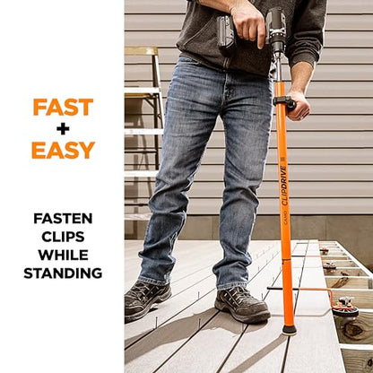 CAMO ClipDRIVE Deck Clip Fastening Tool | (0345065), Stand Up Drill Attachment for CAMO Deck Clips Installation, Attaches to Standards 3/8" Drills - style: ClipDRIVE Tool