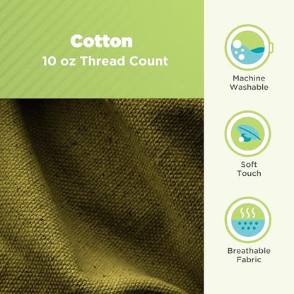 Bean Products Earth Heavy Duty Cotton Neck Roll Pillowcase 6"Dia x 16" - color: Earth (10 Oz Cotton), size: 6" x 16"