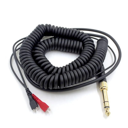 V-MOTA Pro Audio HD 25 Spring Coil Cable Extension Cord with 6.35mm Adapter Compatible with Sennheiser HD 25 Aluminium,HD25-1 II,HD 450 II,HD 480 Classic,HD 530 II,HD 540 II,HD 560 II Headphones