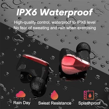 Small Wireless Earbuds for Small Ear Canals, Blue Tooth Ear Buds Earphones for iPhone Android, Micro Tiny Mini Earbuds Wireless Bluetooth Noise Cancelling Waterproof in-Ear Headphones for Sports