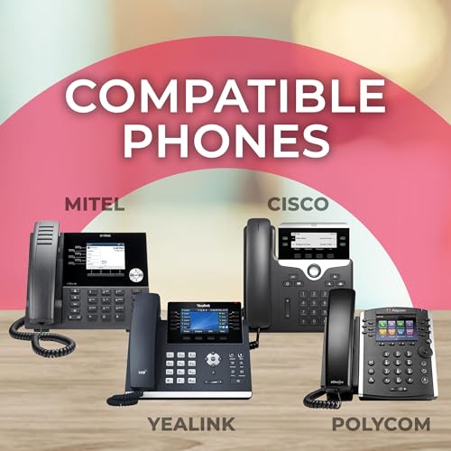 XS 820 Telephone Headset Bundle for Agent Training, Coaching, Monitoring, Supervising, Onboarding - Compatible Desk phones - Avaya, Yealink, Poly, Cisco, Mitel, Grandstream (Mono, Basic Bundle) - color: Mono