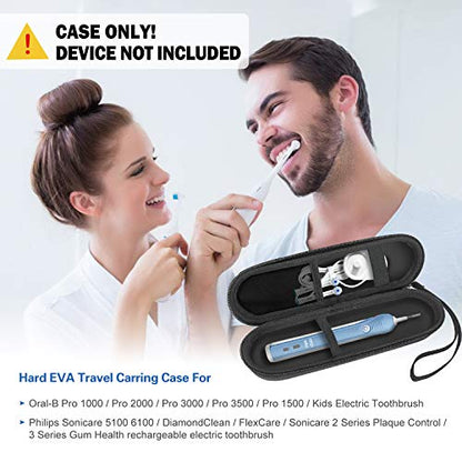 ProCase Travel Case for Oral-B/Oral-B Pro Smartseries/IO Serie Sonicare Protective Clean Electric Toothbrush Bundle with Microphone Case for JBL Speaker Wireless Two Microphone System
