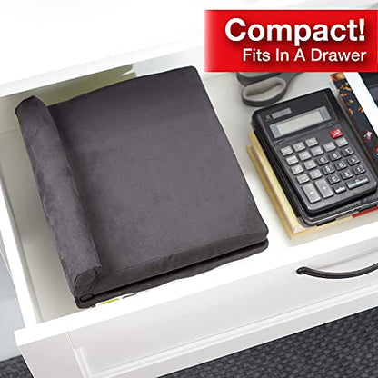 Ontel Pillow Pad Fold Away Multi-Angle Soft Tablet Stand, Gray - color: Grey, style: Fold Away