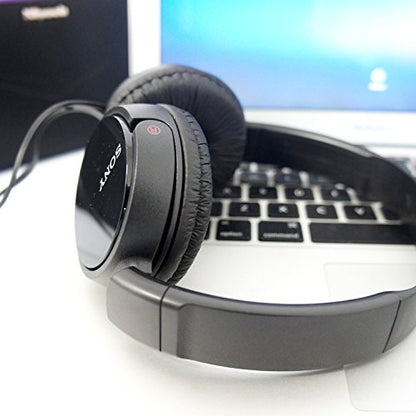 Sony ZX110 Over-Ear Dynamic Stereo Headphones (Black) - color: Black, size: Over-ear, style: Over Ear