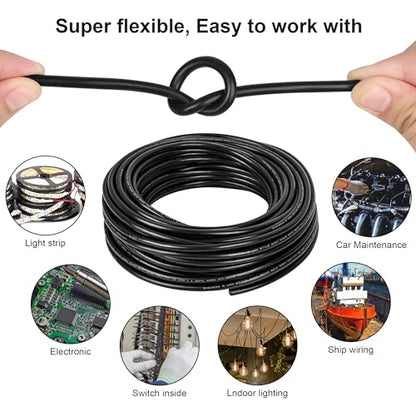 20 Gauge Wire 4 Conductor,20 AWG Electrical Wire Stranded PVC Cord Oxygen-Free Copper Cable,26FT 4 Core Pure Copper Flexible Cable Wire for LED Lamp Lighting Strips Automotive (20AWG-4C, 26FT)… - size: 26FT, style: 20AWG-4C
